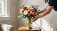 Skip Vases — This Stunning DIY Floral Arrangement Uses a Lamp