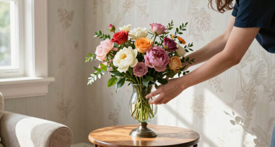 Skip Vases — This Stunning DIY Floral Arrangement Uses a Lamp