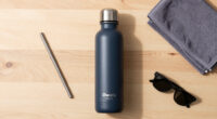Owala FreeSip Stainless Steel Water Bottle 32 Oz Very, Very Dark