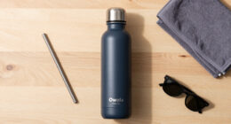 Owala FreeSip Stainless Steel Water Bottle 32 Oz Very, Very Dark