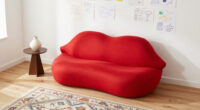 An Artist’s Rental Has A Giant Lips Sofa And Art Written On The Walls