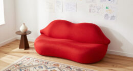 An Artist’s Rental Has A Giant Lips Sofa And Art Written On The Walls