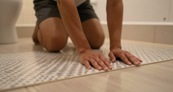The Dunelm Adhesive Floor Tiles That Have Completely Transformed My Bathroom For £86