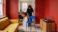 This Narrow Camden Townhouse Used To Be A Record Store — Color Has Now Transformed It, Especially In The "Atmospheric" Basement